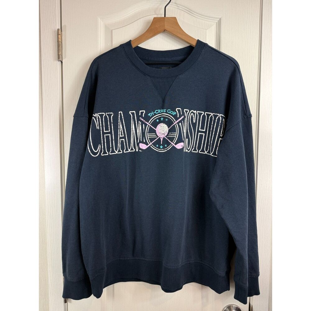 Target Original Use Tri-Cities Golf Championship Crew Neck Navy Sweatshirt- XL